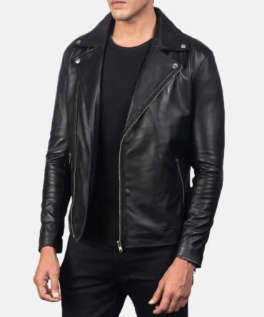 Nohwa Black Leather Jacket